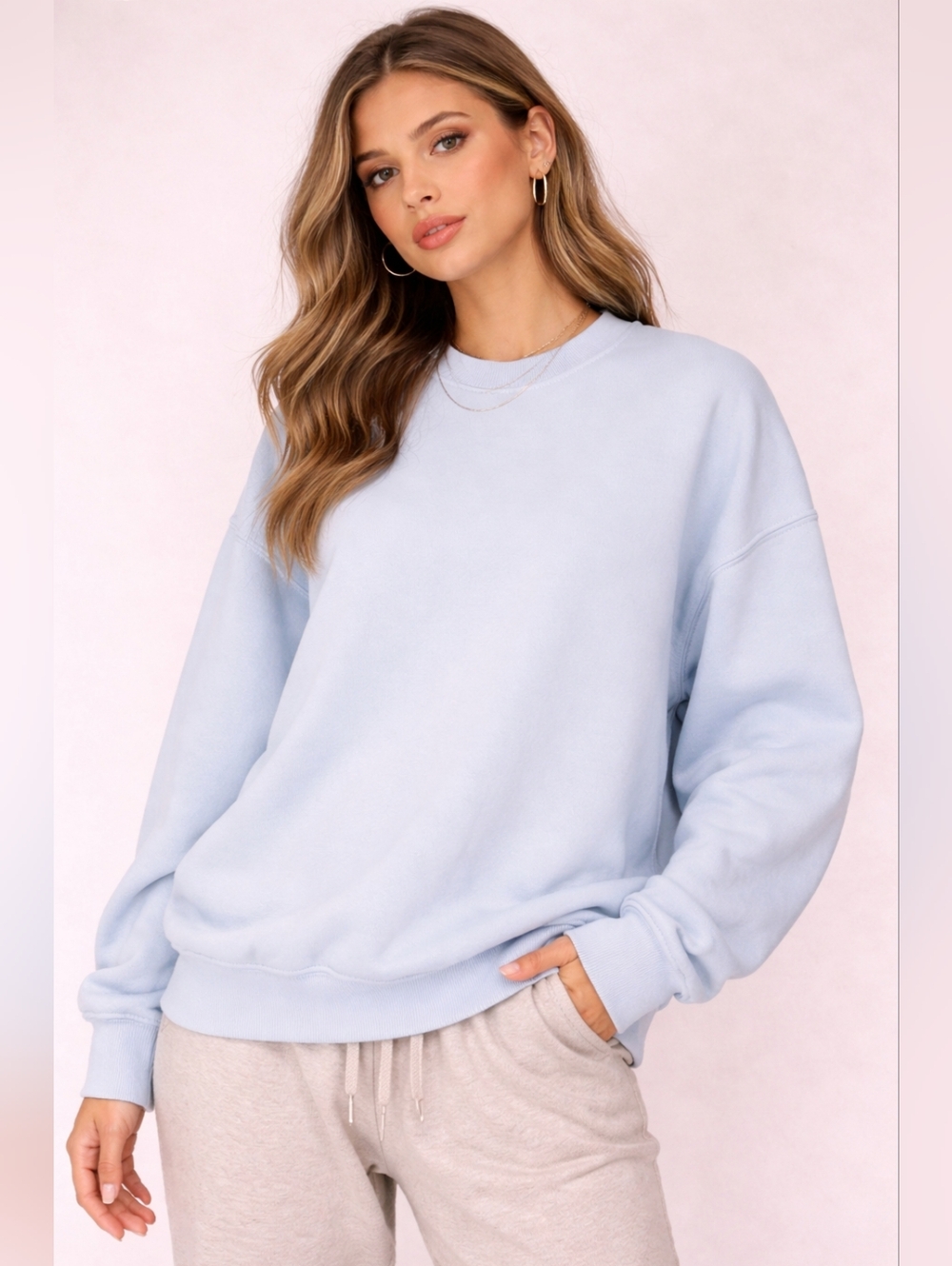 Kuwalla-Tee (110$) | Organic Standards Light Blue Crewneck Tee, Size XXL